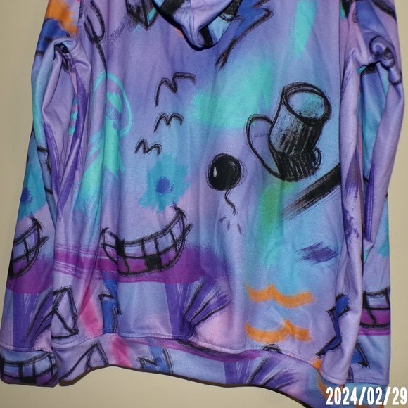 " FRESHOODS " PURE PATTERN MULTI-COLORED LONG SLEEVE HOODED SWEATSHIRT - Picture 10 of 12